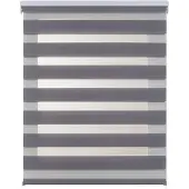 STORESDECO - Duo rolgrodijn – stijlvol dubbel textiel in zilver, 120x250 cm