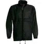 B&C Mannen, Buitenjas, Sirocco Leichte Jacke (L), Zwart, L