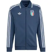 Adidas Sportief sweatvest 'Italy Away Anthem Jacket' saffier / groen / rood / offwhite