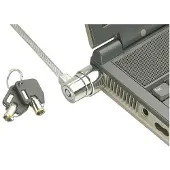 Lindy Beveiligingskabel voor notebooks, cilinderslot, Beveiliging van notebooks, Zilver, Zwart