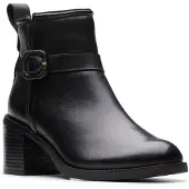 Clarks Enkellaarsjes 'Chamberly Trim' zwart