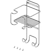 Emuca Strijkplank, staand, zilverkleurig. Zilver, één maat