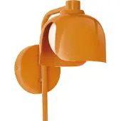 Osram Decor Corolle wandlamp, oranje, metaal en glas, G9 fitting, stoffen kabel, retro-stijl