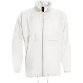 B&C Mannen, Buitenjas, B&C Sirocco licht jack (XXL), Wit, XXL