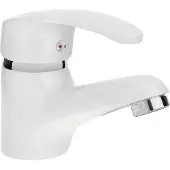 Kuchinox Kakadu Serie - Standaard Wastafelkraan - Wit - Chroom - Automatische Stop