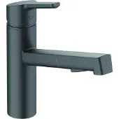 Kludi M3 - Keukenkraan met uittrekbare vuistdouche, mat zwart 585813975