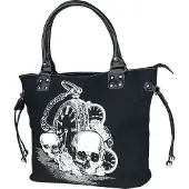 Banned - Gothic Handtas - Back In Black - voor Vrouwen - zwart - Maat Standard