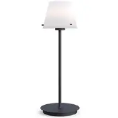 Herstal Tafellampe , Zwart, Woonkamer, Metaal