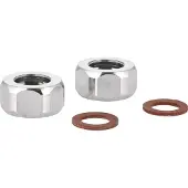 GROHE Aansluitmoer 12902 1/2\"x14,5 2 stuks chroom, 1290200M