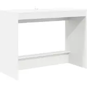 vidaXL Bed Bureau Wit Bewerkt hout 100 x 45 x 75 cm