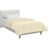 vidaXL Volledig Jaar Dekbed Gekwilt Crème 140 x 220 cm