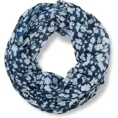 Tom Tailor Tunnelsjaal donkerblauw / offwhite