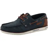 Mustang Mocassins marine / bruin
