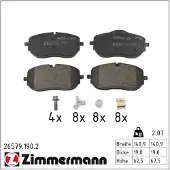ZIMMERMANN 26579.190.2 Remblokken