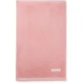 BOSS Katoenen gastenhanddoek met logostiksel als contrast