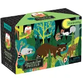 Mudpuppy Glow In The Dark Puzzel - In Het Bos - 45X30Cm - 100 Stukjes - 5 Jaar