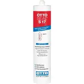 Otto Chemie Ottoseal S17 hittebestendige silicone - 310 ml koker - roodbruin - voor ovens en schoorstenen