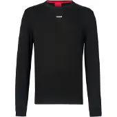 HUGO BOSS Trui 'San Cassius-C2' zwart / wit