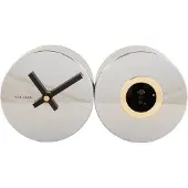 Karlsson wandklok duo cuckoo plated chrome plated