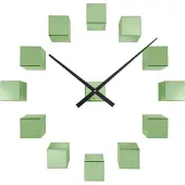 Karlsson wandklok diy cubic metallic metallic green- Ø40cm