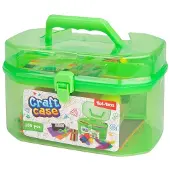 Toi-Toys Knutselset - 200 onderdelen - Bewaarkoffer Groen