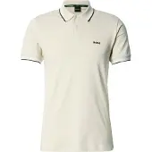 Boss green Shirt 'Paul' crème / zwart / wit