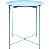 Esschert Design tuinbijzettafel 52,2 x 46 cm staal blauw