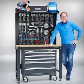 Datona Werkplaatsinrichting PREMIUM 25 eiken - Zwart