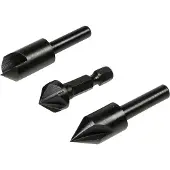 Benson Verzinkboorset - 3-delig - 12, 16, 19 mm - Voor hout en plaatmateriaal
