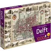 Tucker's Fun Factory Cartografie Delft (1000) - Legpuzzel