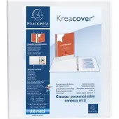 Exacompta Ringmap PP Kreacover A4+ 4D-R 40mm wit - 2 stuks