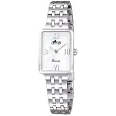 Lotus Analoog horloge parelwit