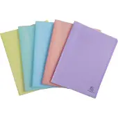 Exacompta 10x Showalbum in halfharde polypropyleen Chromaline Pastel 80 zichten - A4 - Geassorteerd - 88470E
