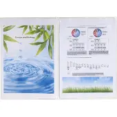 Exacompta 5x Pak van 10 beschermhoezen - dubbel - PP 12/100ste - A5 - Transparant - 38060E