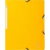 Exacompta 50x Elastomap zonder klep in glanskarton 355 g/m2 - A4 - Geel - 55419E
