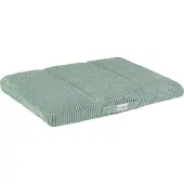Petsona - Hondenbed Groen - Hondenkussen Ribtricot - Zacht Schuim - Antislip Onderkant - Comfortabel Huisdierbed - Wasbare Hoes - Formaat L