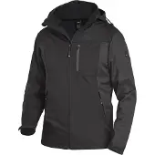 FHB Jannik Softshell-Jack Antraciet-Zwart maat M heren