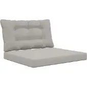 vidaXL Buitenbankkussen Polyester Grijs 80 x 68,5 x 8 cm