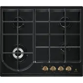Electrolux EGH6343ROR Zwart Ingebouwd 60 cm Gaskookplaat 4 zone(s)