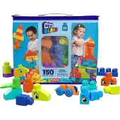 Mega Bloks Bouwtas - 150 Blokken speelgoed voor 1+ jaar - Stimuleert fantasie