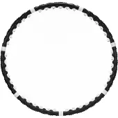 Springos Hoelahoep - Hoepel - Fitness - Opvouwbaar - Cardiotraining - Massagenoppen - Grijstinten - Zwart - 92 Cm