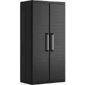 Keter Detroit XL Hoge Kast - 4 planken - 89x54x182cm - Zwart