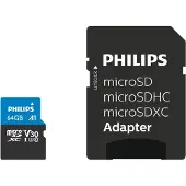 Philips Micro SDXC 64GB 100MB/s + SD Adapter