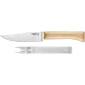 Opinel Cheese kaasmes met vork 25 cm rvs hout