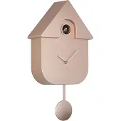 Karlsson wandklok modern cuckoo metallic metallic rose gold