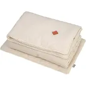 Sevira Kids - Kinder dekbed en kussen linnen - Beige 140 x 100 cm
