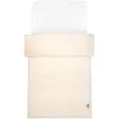 Sevira Kids - Dekbedovertrek in gewassen linnen - Beige 80x120 cm