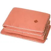 Sevira Kids - Kinder dekbed en kussen katoen gaas - Terracotta 140 x 100 cm