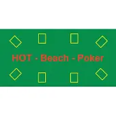 HOT Games Poker Beach Badlaken - 140x70 cm - Snel drogend - Groen
