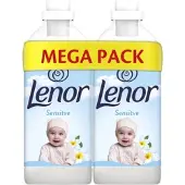 Lenor 4x Wasverzachter Sensitive 2x49 Wasbeurten 2x1.23 Liter